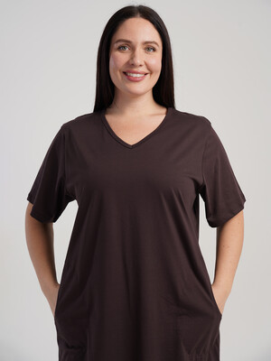 Купить Хлопковая домашняя туника большого размера VIENETTA 5120220000 в Украина в Lingerie.ua - Одяг для дому та відпочинку, Фото 2