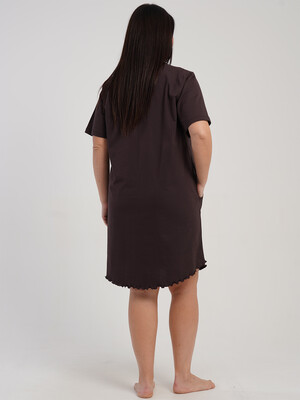 Купить Хлопковая домашняя туника большого размера VIENETTA 5120220000 в Украина в Lingerie.ua - Одяг для дому та відпочинку, Фото 4