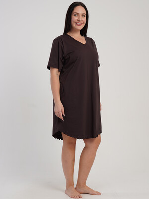 Купить Хлопковая домашняя туника большого размера VIENETTA 5120220000 в Украина в Lingerie.ua - Одяг для дому та відпочинку, Фото 5