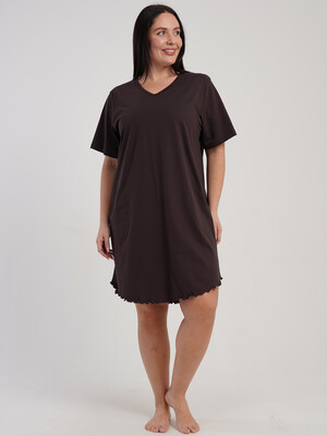 Купить Хлопковая домашняя туника большого размера VIENETTA 5120220000 в Украина в Lingerie.ua - Одяг для дому та відпочинку, Фото 6