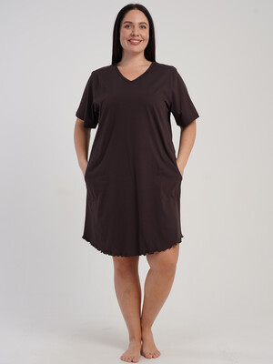 Купить Хлопковая домашняя туника большого размера VIENETTA 5120220000 в Украина в Lingerie.ua - Одяг для дому та відпочинку, Фото 8