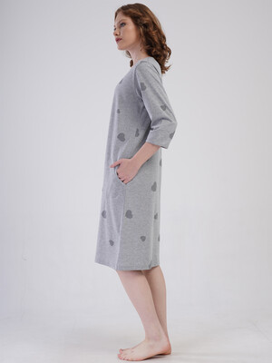 Купить Бавовняний халат великого розміру на блискавці VIENETTA 4091656203 в Украина в Lingerie.ua - Одяг для дому та відпочинку, Фото 2