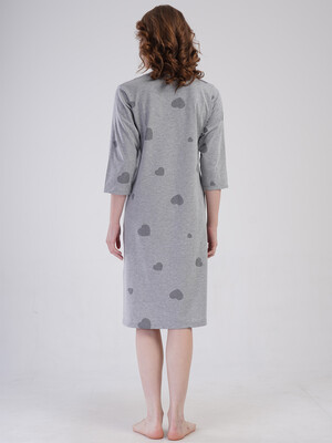 Купить Бавовняний халат великого розміру на блискавці VIENETTA 4091656203 в Украина в Lingerie.ua - Одяг для дому та відпочинку, Фото 4