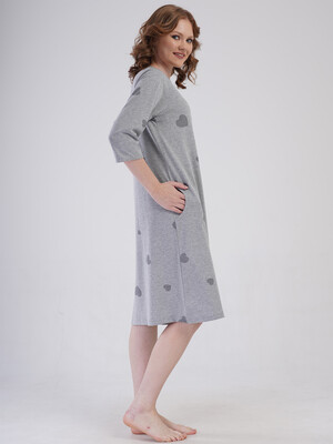 Купить Бавовняний халат великого розміру на блискавці VIENETTA 4091656203 в Украина в Lingerie.ua - Одяг для дому та відпочинку, Фото 7
