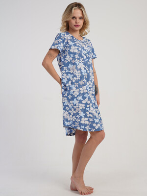 Купить Хлопковая туника с коротким рукавом VIENETTA 5110331247 в Украина в Lingerie.ua - Одяг для дому та відпочинку, Фото 2