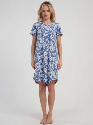 Купить Хлопковая туника с коротким рукавом VIENETTA 5110331247 в Украина в Lingerie.ua - Одяг для дому та відпочинку, Фото 4