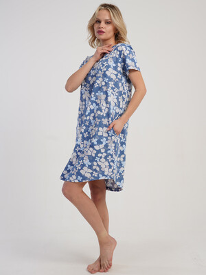 Купить Хлопковая туника с коротким рукавом VIENETTA 5110331247 в Украина в Lingerie.ua - Одяг для дому та відпочинку, Фото 8