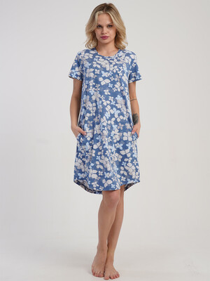 Купить Хлопковая туника с коротким рукавом VIENETTA 5110331247 в Украина в Lingerie.ua - Одяг для дому та відпочинку, Фото 9