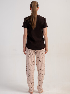Купить Жіночий бавовняний комплект із футболки та штанів VIENETTA 5110360209 в Украина в Lingerie.ua - Одяг для дому та відпочинку, Фото 5