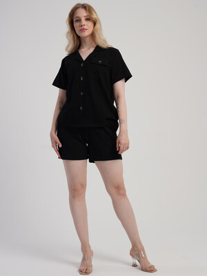 Купить Літній жіночий костюм (сорочка + шорти) VIENETTA PLUS 4120200000 в Украина в Lingerie.ua - Одяг для дому та відпочинку, Фото 7