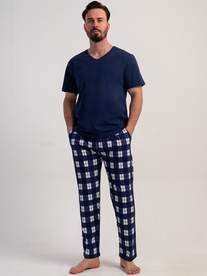 Хлопковый домашний комплект большого размера (футболка + брюки) VIENETTA MAN 5121117303