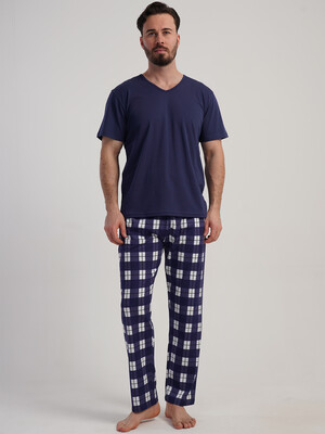 Купить Хлопковый домашний комплект большого размера (футболка + брюки) VIENETTA MAN 5121117303 в Украина в Lingerie.ua - Одяг для дому та відпочинку, Фото 4