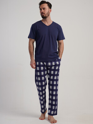 Купить Хлопковый домашний комплект большого размера (футболка + брюки) VIENETTA MAN 5121117303 в Украина в Lingerie.ua - Одяг для дому та відпочинку, Фото 7