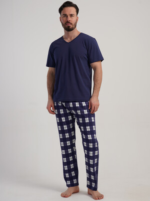 Купить Хлопковый домашний комплект большого размера (футболка + брюки) VIENETTA MAN 5121117303 в Украина в Lingerie.ua - Одяг для дому та відпочинку, Фото 8