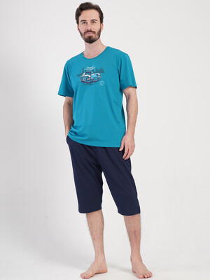 Купить Хлопковый летний костюм (футболка + капри) VIENETTA MAN 4084320000 в Украина в Lingerie.ua - Одяг для дому та відпочинку, Фото 3