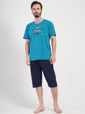 Купить Хлопковый летний костюм (футболка + капри) VIENETTA MAN 4084320000 в Украина в Lingerie.ua - Одяг для дому та відпочинку, Фото 5