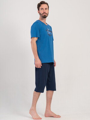 Купить Хлопковый летний костюм (футболка + капри) VIENETTA MAN 4084320000 в Украина в Lingerie.ua - Одяг для дому та відпочинку, Фото 6