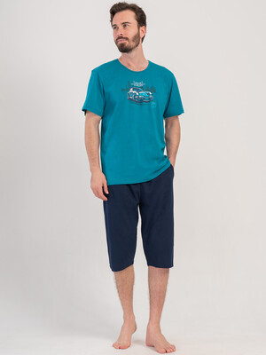 Купить Хлопковый летний костюм (футболка + капри) VIENETTA MAN 4084320000 в Украина в Lingerie.ua - Одяг для дому та відпочинку, Фото 8