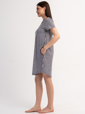 Купить Хлопковая туника с коротким рукавом VIENETTA 6020454095 в Украина в Lingerie.ua - Одяг для дому та відпочинку, Фото 8