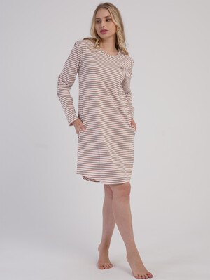 Купить Хлопковая туника с длинным рукавом VIENETTA 6040531967 в Украина в Lingerie.ua - Одяг для дому та відпочинку, Фото 9