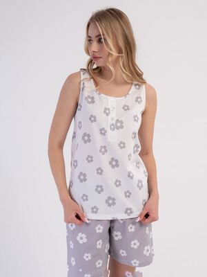 Купить Бавовняний комплект (майка + шорти) VIENETTA 6020627347 в Украина в Lingerie.ua - Одяг для дому та відпочинку, Фото 2