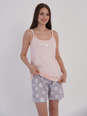 Купить Хлопковый летний комплект (майка + шорты) VIENETTA 6020527347 в Украина в Lingerie.ua - Одяг для дому та відпочинку, Фото 6