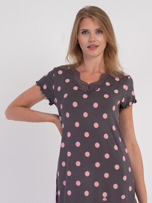 Купить Ночная сорочка из вискозы с коротким рукавом VIENETTA 6040041142 в Украина в Lingerie.ua - Одяг для дому та відпочинку, Фото 8