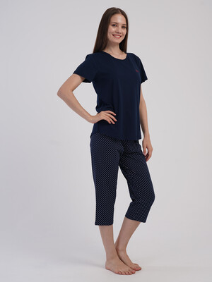 Купить Комплект женский из футболки и капри VIENETTA 6050990908 в Украина в Lingerie.ua - Одяг для дому та відпочинку, Фото 2
