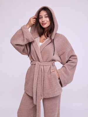 Купить Жіночий вовняний костюм (кардиган з капюшоном + штани) LINGERIE 170901 в Украина в Lingerie.ua - Одяг для дому та відпочинку, Фото 9
