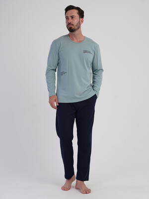Хлопковый домашний костюм  с длинным рукавом VIENETTA MAN 6051620000