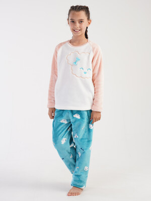 Купить Теплий домашній костюм із велсофту VIENETTA KIDS 3030910257 в Украина в Lingerie.ua - Одяг для дому та відпочинку, Фото 5