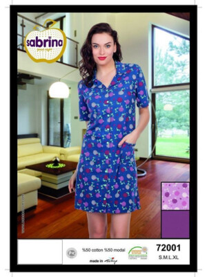 Халатик жіночий на ґудзиках SABRINA 72001