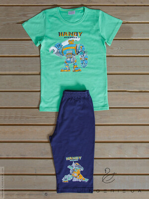 Купить Комплект для мальчика футболка капри VIENETTA 6080840000 в Украина в Lingerie.ua - Одяг для дому та відпочинку, Фото 1