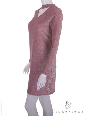 Купить Сукня коротка з люрексу з чокером LINGERIE 170158 в Украина в Lingerie.ua - Одяг для дому та відпочинку, Фото 3