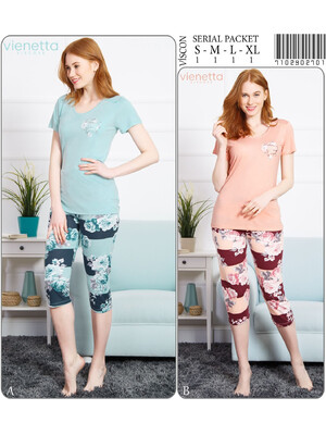 Комплект женский из футболки и капри VIENETTA 7102902701