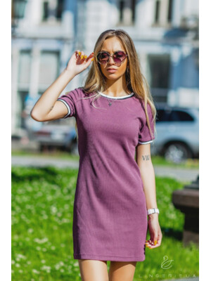 Купить Сукня LINGERIE 170301-2 бавовняний трикотаж у рубчик в Украина в Lingerie.ua - Одяг для дому та відпочинку, Фото 7