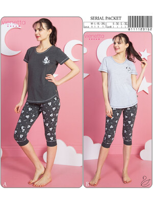 Купить Хлопковый комплект с бриджами на манжете VIENETTA 8111123152 в Украина