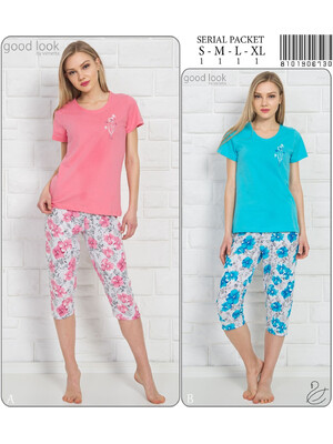 Хлопковый комплект с бриджами VIENETTA 8101906730