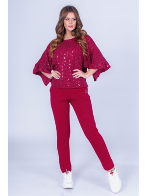 Ангоровый костюм женский с пайетками LINGERIE 170376 