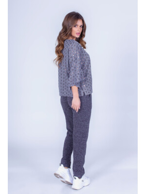 Купить Ангорний костюм жіночий з паєтками LINGERIE 170376 в Украина в Lingerie.ua - Одяг для дому та відпочинку, Фото 11