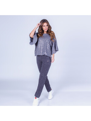 Купить Ангорний костюм жіночий з паєтками LINGERIE 170376 в Украина в Lingerie.ua - Одяг для дому та відпочинку, Фото 4