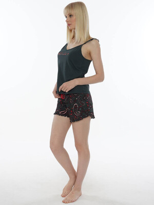 Купить Хлопковый комплект с шортами VIENETTA 0121236507 в Украина в Lingerie.ua - Одяг для дому та відпочинку, Фото 4