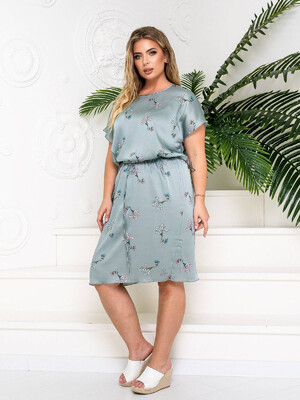 Шелковое платье с коротким рукавом LINGERIE 170557 
