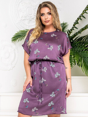 Купить Шовкова сукня з коротким рукавом LINGERIE 170557 в Украина в Lingerie.ua - Одяг для дому та відпочинку, Фото 4