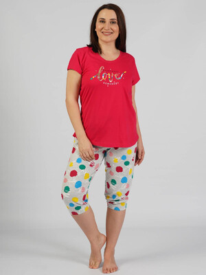 Купить Хлопковый комплект с бриджами VIENETTA 0122940130 в Украина в Lingerie.ua - Одяг для дому та відпочинку, Фото 1