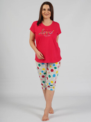 Купить Хлопковый комплект с бриджами VIENETTA 0122940130 в Украина в Lingerie.ua - Одяг для дому та відпочинку, Фото 2