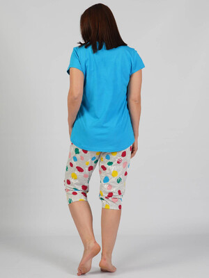 Купить Хлопковый комплект с бриджами VIENETTA 0122940130 в Украина в Lingerie.ua - Одяг для дому та відпочинку, Фото 3