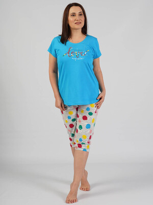 Купить Хлопковый комплект с бриджами VIENETTA 0122940130 в Украина в Lingerie.ua - Одяг для дому та відпочинку, Фото 5