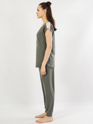 Купить Хлопковый домашний комплект с коротким рукавом VIENETTA 1040050000 в Украина в Lingerie.ua - Одяг для дому та відпочинку, Фото 2