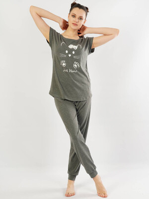 Купить Хлопковый домашний комплект с коротким рукавом VIENETTA 1040050000 в Украина в Lingerie.ua - Одяг для дому та відпочинку, Фото 3